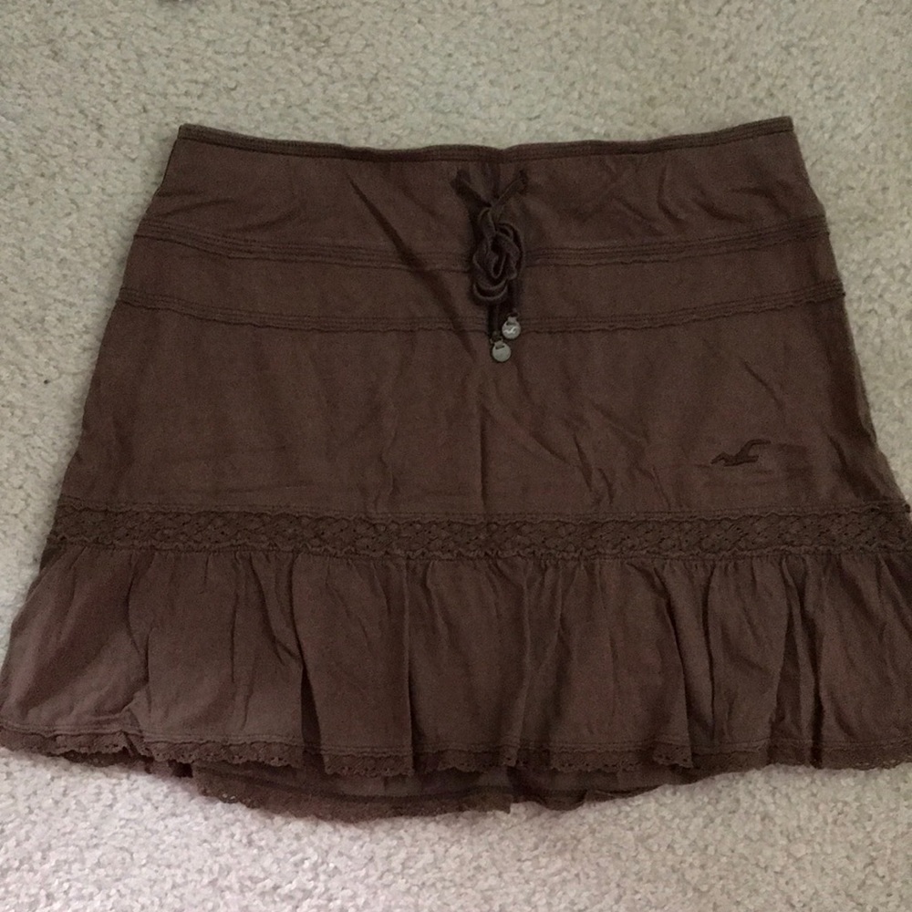 SOLD Hollister Brown Mini Skirt